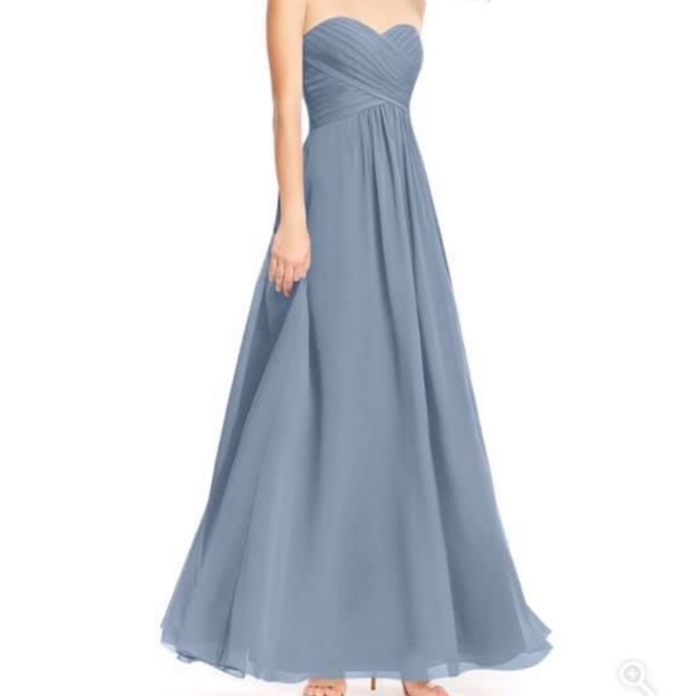 Azazie Yazmin Bridesmaid Dress - Dusty Blue
